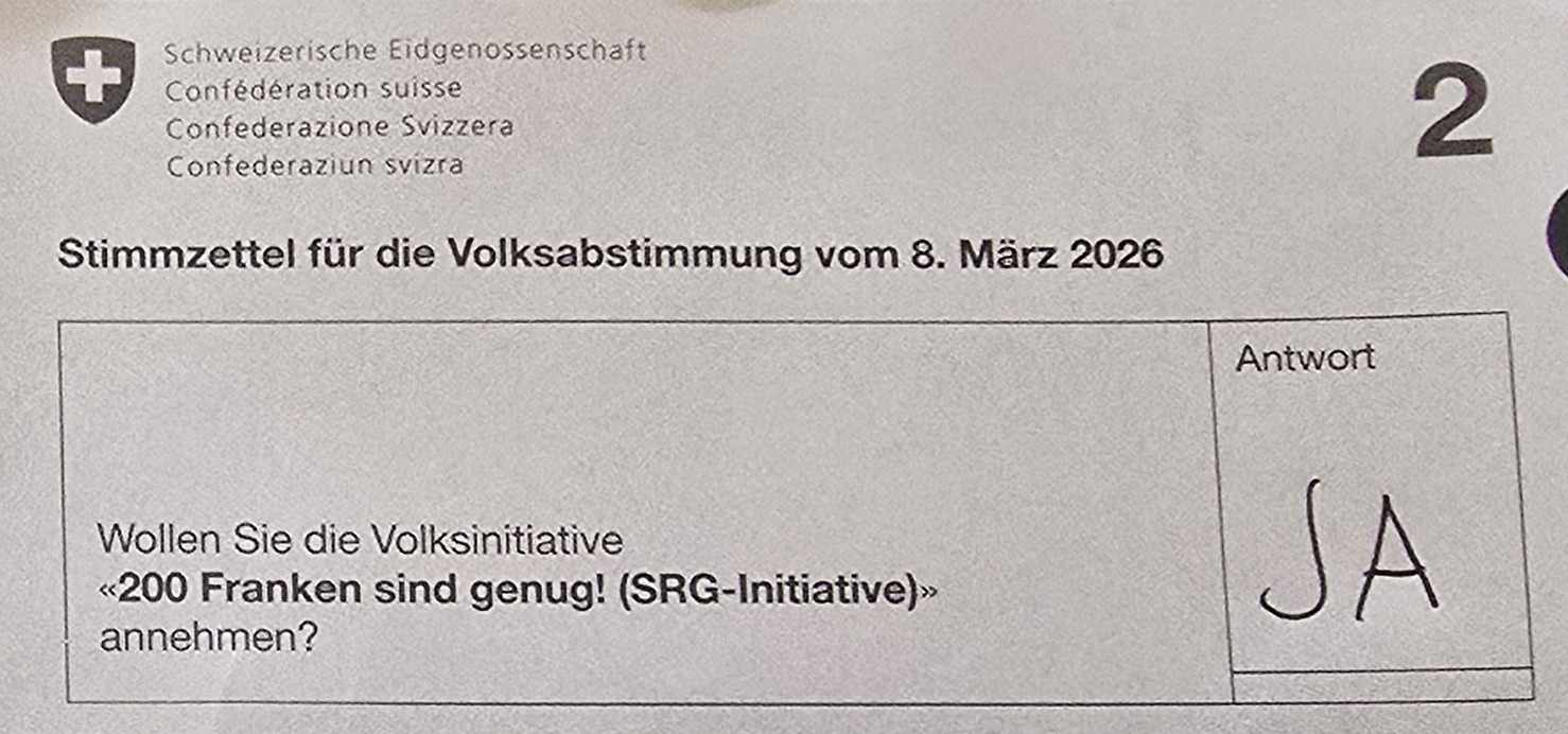 JA zu: 200 Franken sind genug!